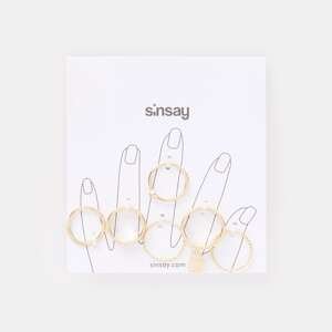 Sinsay - Súprava 6 prsteňov - Zlatá