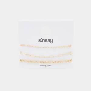 Sinsay - Súprava 3 náramkov - Zlatá