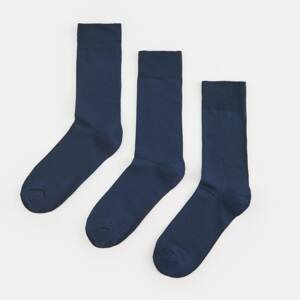 Sinsay - Súprava 3 párov ponožiek - Tmavomodrá