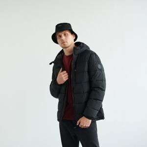 Sinsay - Puffer bunda s kapucňou - Čierna