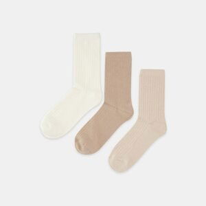 Sinsay - Súprava 3 párov ponožiek - Béžová