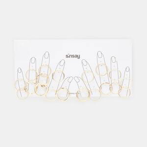 Sinsay - Súprava 19 prsteňov - Zlatá