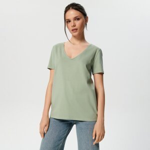 Sinsay - Bavlnené tričko - Zelená