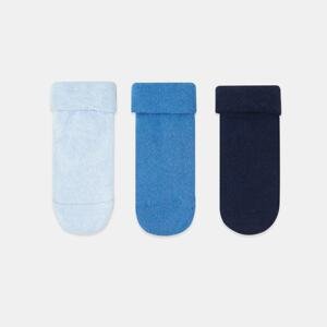 Sinsay - Súprava 3 párov ponožiek - Modrá