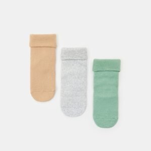 Sinsay - Súprava 3 párov ponožiek - Svetlošedá