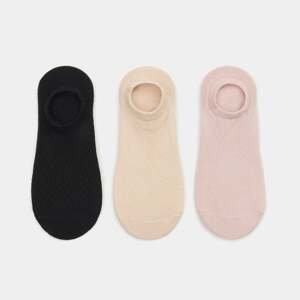 Sinsay - Súprava 3 párov bavlnených ponožiek - Viacfarebná