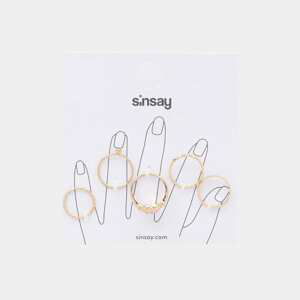 Sinsay - Súprava 5 prsteňov - Zlatá