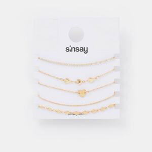 Sinsay - Súprava 5 náramkov - Zlatá