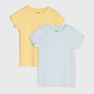 Sinsay - Súprava 2 tričiek - Žltá