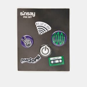 Sinsay - Súprava 6 brošní - Viacfarebná