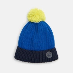 Sinsay - Čiapka beanie s brmbolcom - Tmavomodrá