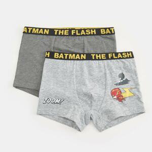 Sinsay - Súprava 2 boxeriek Flash & Batman - Šedá