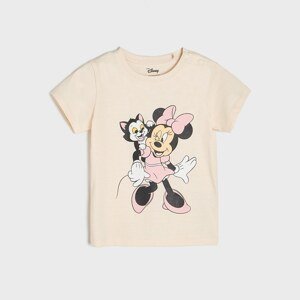 Sinsay - Tričko Minnie Mouse - Krémová