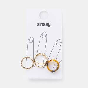 Sinsay - Súprava 4 prsteňov - Strieborná