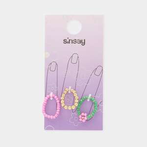 Sinsay - Súprava 3 prsteňov - Viacfarebná