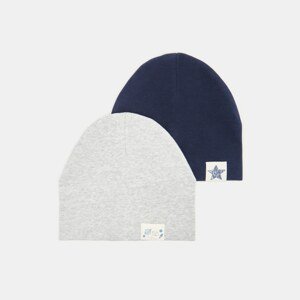 Sinsay - Súprava 2 čiapok beanie - Modrá