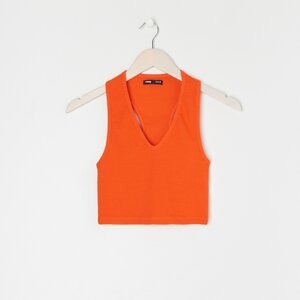 Sinsay - Crop top - Oranžová