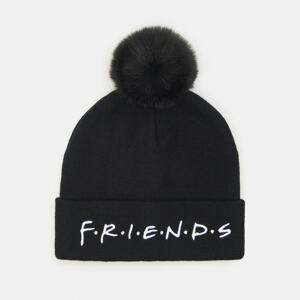 Sinsay - Čiapka beanie Friends - Čierna