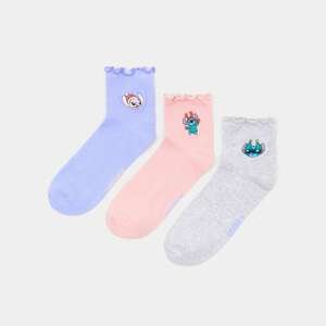Sinsay - Súprava 3 párov ponožiek Lilo i Stich - Viacfarebná