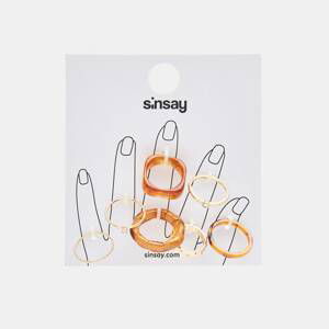 Sinsay - Súprava 7 prsteňov - Zlatá