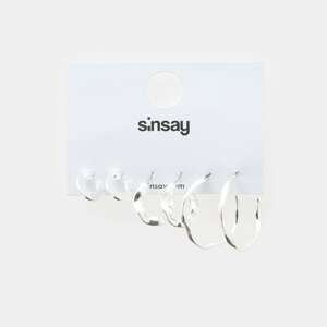 Sinsay - Súprava 3 párov náušníc - Strieborná