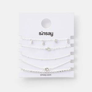 Sinsay - Súprava 5 náramkov - Strieborná