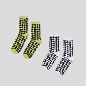 Sinsay - Súprava 2 párov ponožiek - Viacfarebná