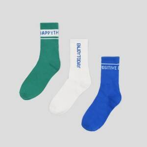 Sinsay - Súprava 3 párov bavlnených ponožiek - Viacfarebná