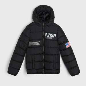 Sinsay - Prešívaná bunda NASA - Čierna
