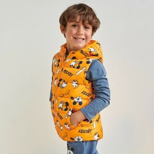 Sinsay - Prešívaná vesta Mickey Mouse - Oranžová