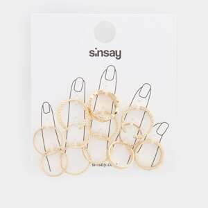Sinsay - Súprava 12 prsteňov - Zlatá
