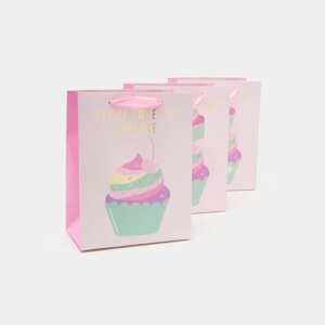 Sinsay - Súprava 3 darčekových tašiek - Ružová