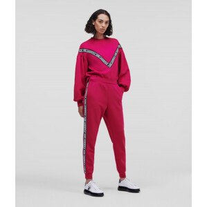 Tepláky Karl Lagerfeld Double Jersey Logo Pants Ružová S