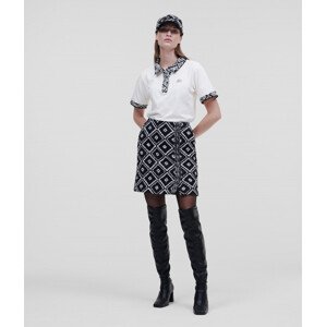 Sukňa Karl Lagerfeld Boucle Wrap Skirt Čierna 38