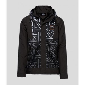 Bunda Karl Lagerfeld Unisex Print Athleisure Parka Čierna Xs