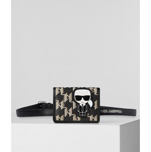 Opasok Karl Lagerfeld K/Ikonik Monogram Pocket Belt Čierna S