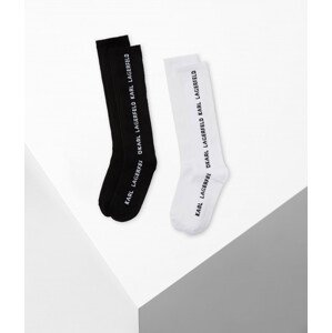 Ponožky Karl Lagerfeld Essential Long 2Pak Sock Čierna 43/46