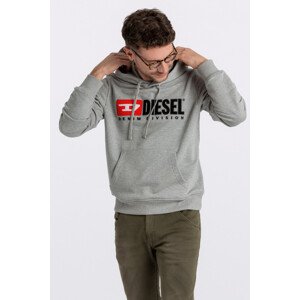 Mikina Diesel S-Ginn-Hood-Div Sweat-Shirt Šedá M