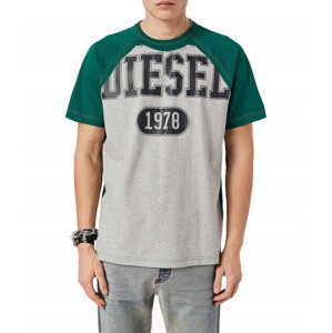 Tričko Diesel T-Raglen T-Shirt Zelená Xl