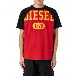 Tričko Diesel T-Raglen T-Shirt Čierna Xxl