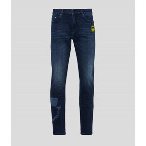 Džínsy Karl Lagerfeld Unisex Smiley Denim Pants Modrá 26