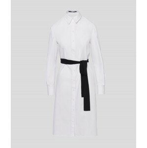 Šaty Karl Lagerfeld Klxav Shirt Dress Biela 42