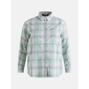 Košeľa Peak Performance W Cotton Flannel Shirt Zelená Xs