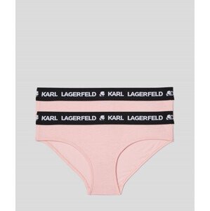 Spodná Bielizeň Karl Lagerfeld Logo Hipsters Set 2-Pack Ružová Xs