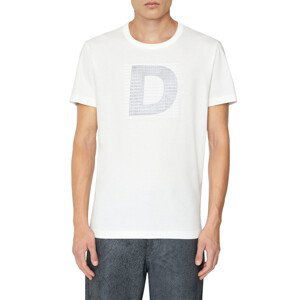 Tričko Diesel T-Diegor-Col T-Shirt Biela M