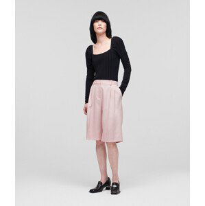 Šortky Karl Lagerfeld Tailored Shorts Ružová 40