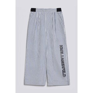 Nohavice Karl Lagerfeld Striped Pants W/Embroidery Biela 38