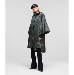 Kabát Karl Lagerfeld Lightweight Ruffled Parka Šedá Xl