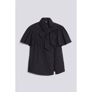 Košeľa Karl Lagerfeld Poplin Shirt W/Neck Bow Čierna 42