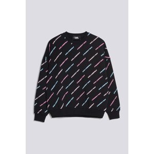 Mikina Karl Lagerfeld Aop Future Logo Sweatshirt Čierna Xl